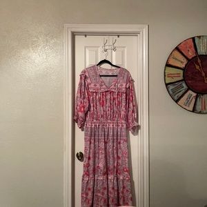 Hot Pink Floral Dress